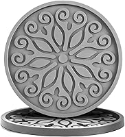 Vista 16 de Posavasos para bebidas, silicona con soporte, juego de 6 – Gran regalo de cumpleaños, inauguración de la casa, decoración de habitación, bar, fiesta