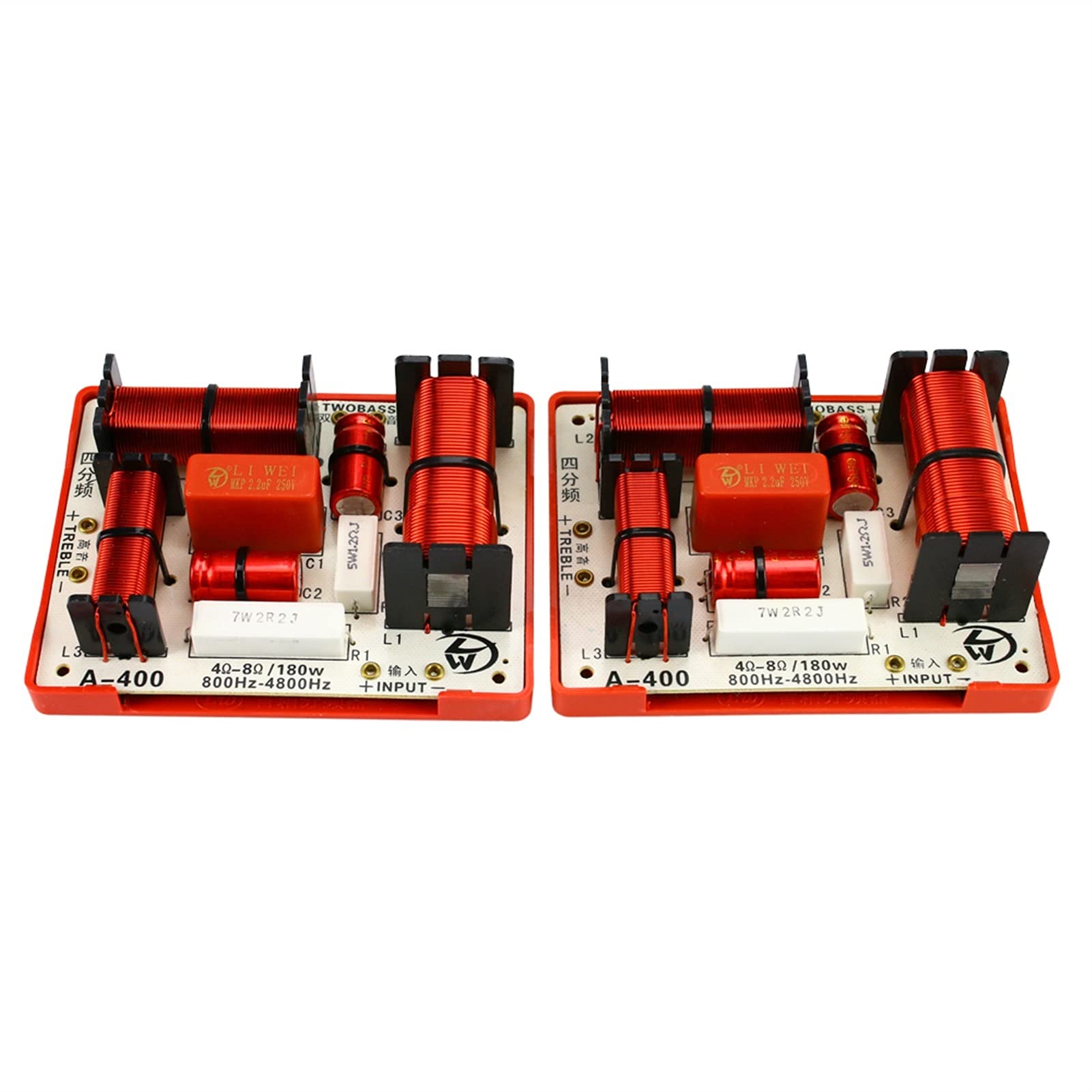 Placa divisor de frecuencias 180W para reparar distorsión en graves y agudos de altavoces