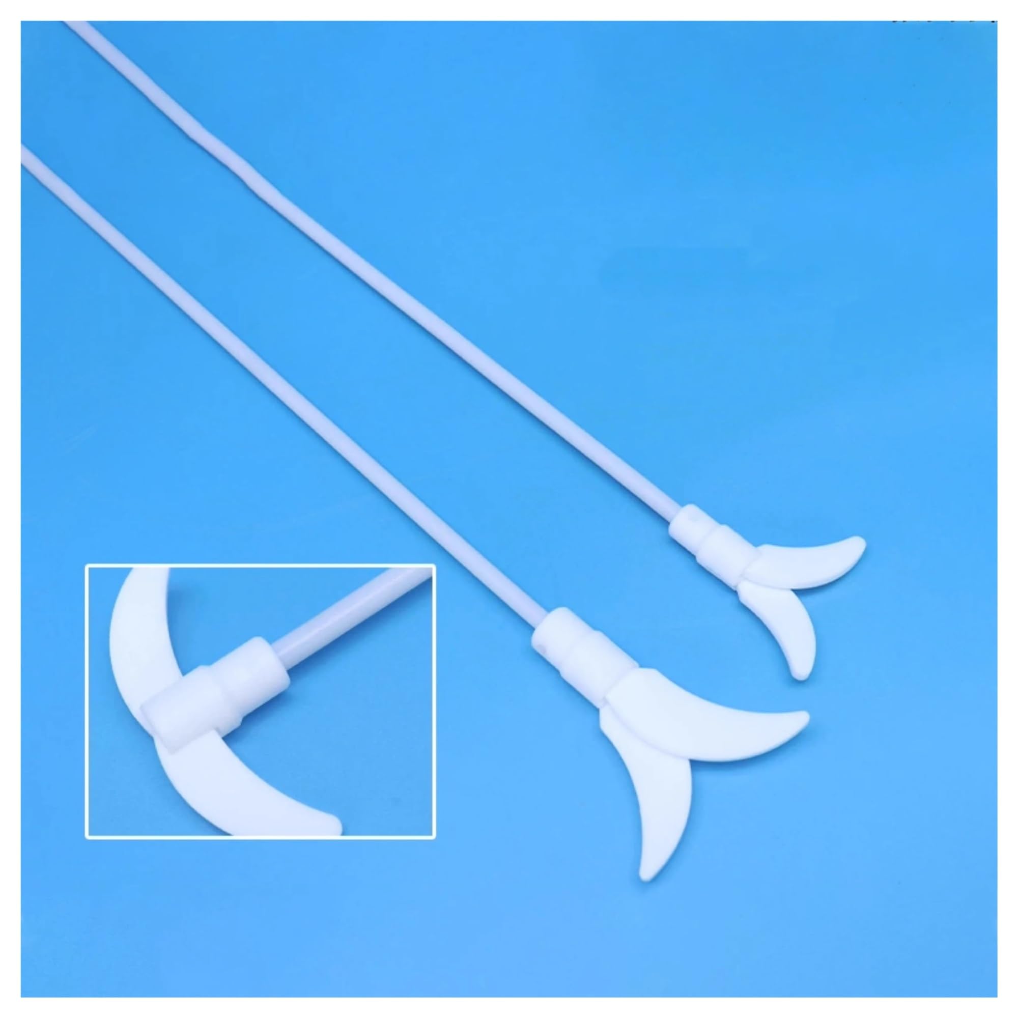 PTFE wałek mieszadło prętowe 2 łopatki mieszadła z PTFE, politetrafluoroetylen, odporny na kwasy i zasady, długość pręta 500 mm, średnica 8(8x500x90mm)