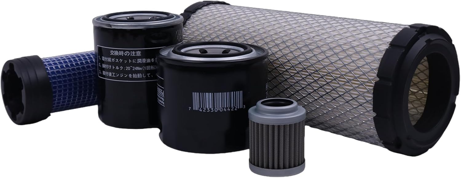 Solarhome Filter Kit MIU800650 MIU800645 RG60690 RG25644 4294130 Compatible with John Deere 35D Compact Excavator with Yanmar 3TNV88-BNHB Engine