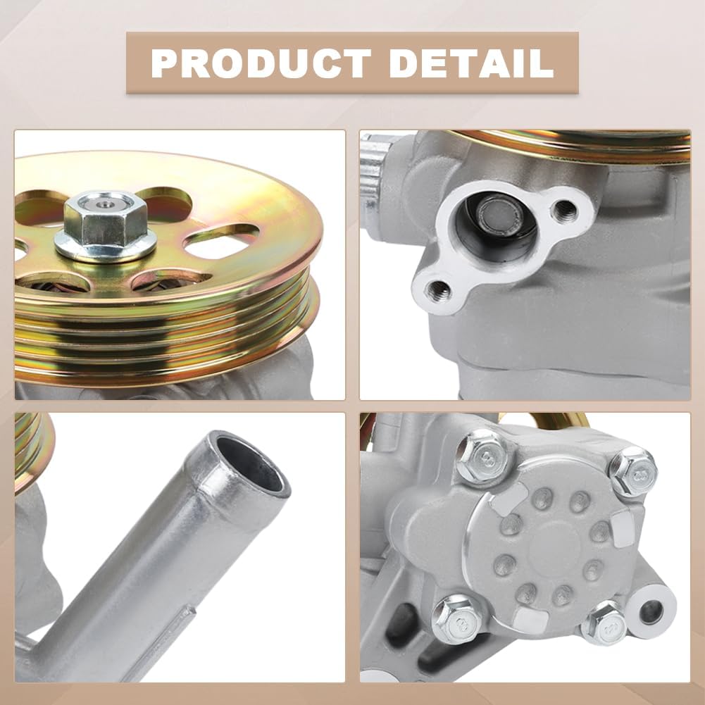 Power Steering Pump with Pulley Compatible with 1998-2002 Honda Accord V6 3.0L, 1999-2004 Odyssey V6 3.5L Replacement for 21-5993 56110P8CA01 56110P8FA01 56110P8FA02 56110P8A003