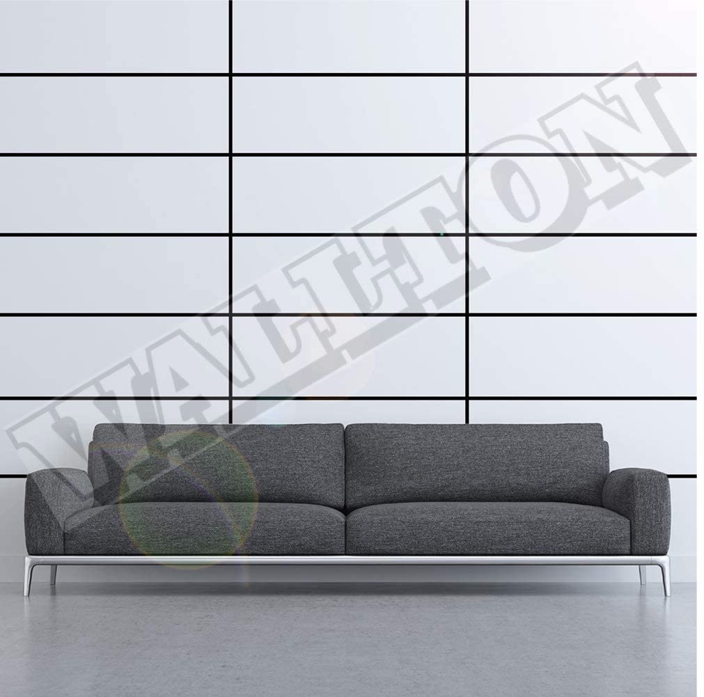 Skin Poster - 45 Meters Black Tape, Home Floor Wallpaper Waterproof Tiles, Tile gap Tiles Stickers for Floor - (1CM Wide, Black) 3