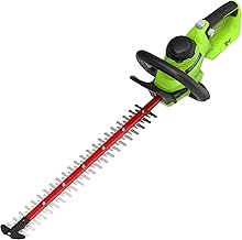 Greenworks Taille-haie sans Fil 24V G24HT56, Lame Double Action de 56cm, Coupe des Branches et tiges jusqu'à 25,4mm d'épaisseur et 3000 SPM sans Batterie & Chargeur