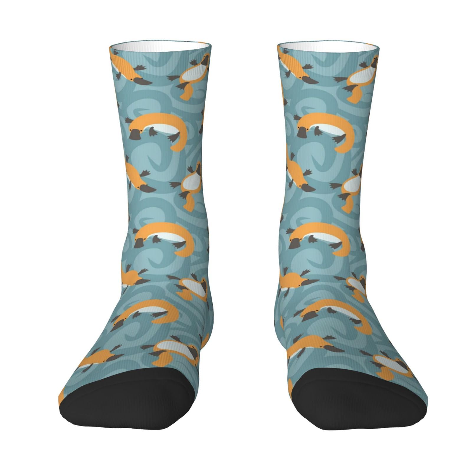 DISNIMOO Platypus Cute, Compression Socks Crew Socks Casual Adult Socks Sports Socks