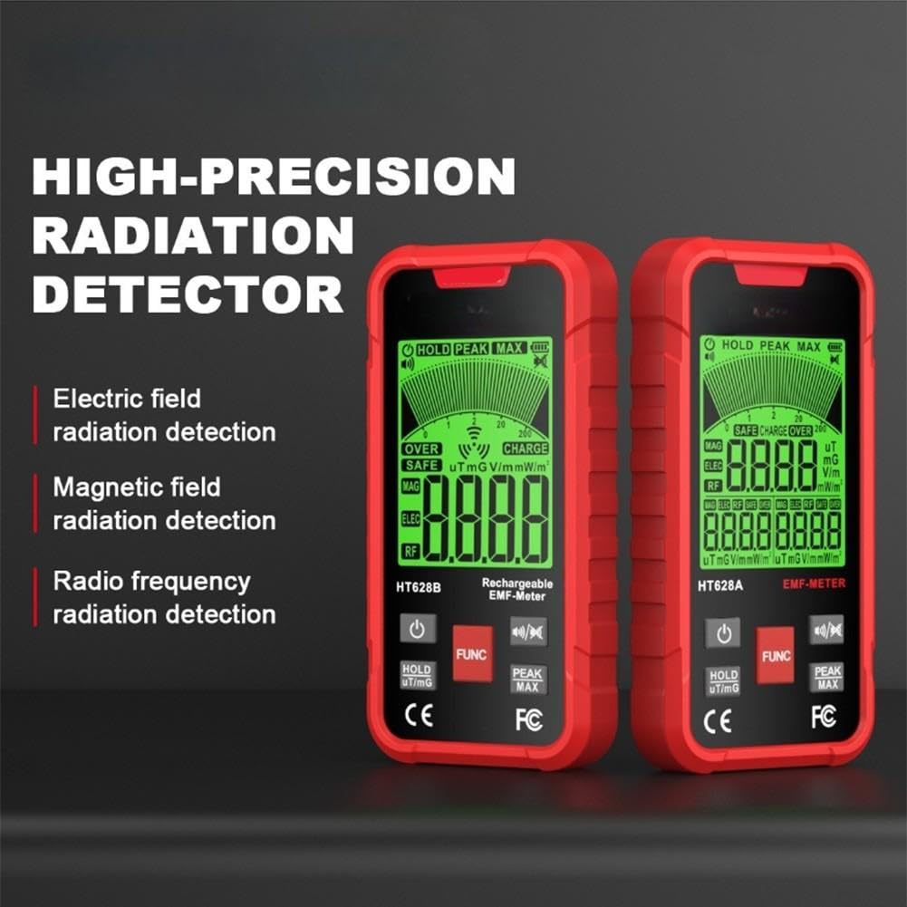 Misuratore EMF 3-in-1 Portatile Rilevatore Campi(HT628B)