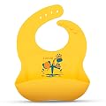 LuvLap Silicone Baby Bib for Feeding & Weaning Babies & Toddlers, Waterproof, Washable & Reusable, Non Messy Easy Cleani