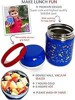 Vista 64 de Bento Lunch Box with Stainless Steel Thermo, Matching Insulated Lunch Bag and Ice Pack Set for Girls, Kids, 5 Divided Compartments, Snack Container