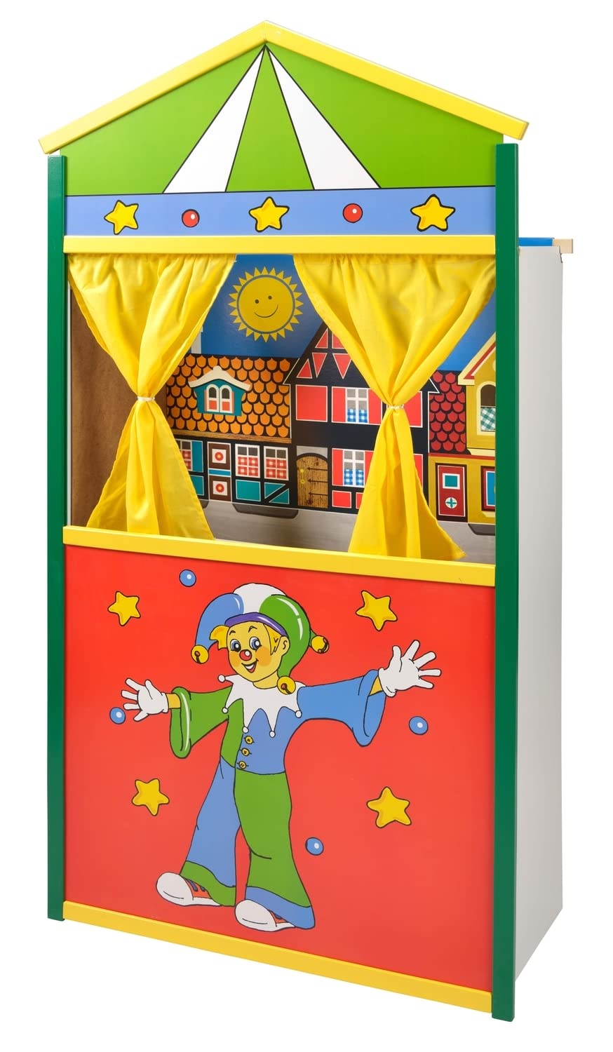 Buntes Puppentheater Kasperletheater aus Holz