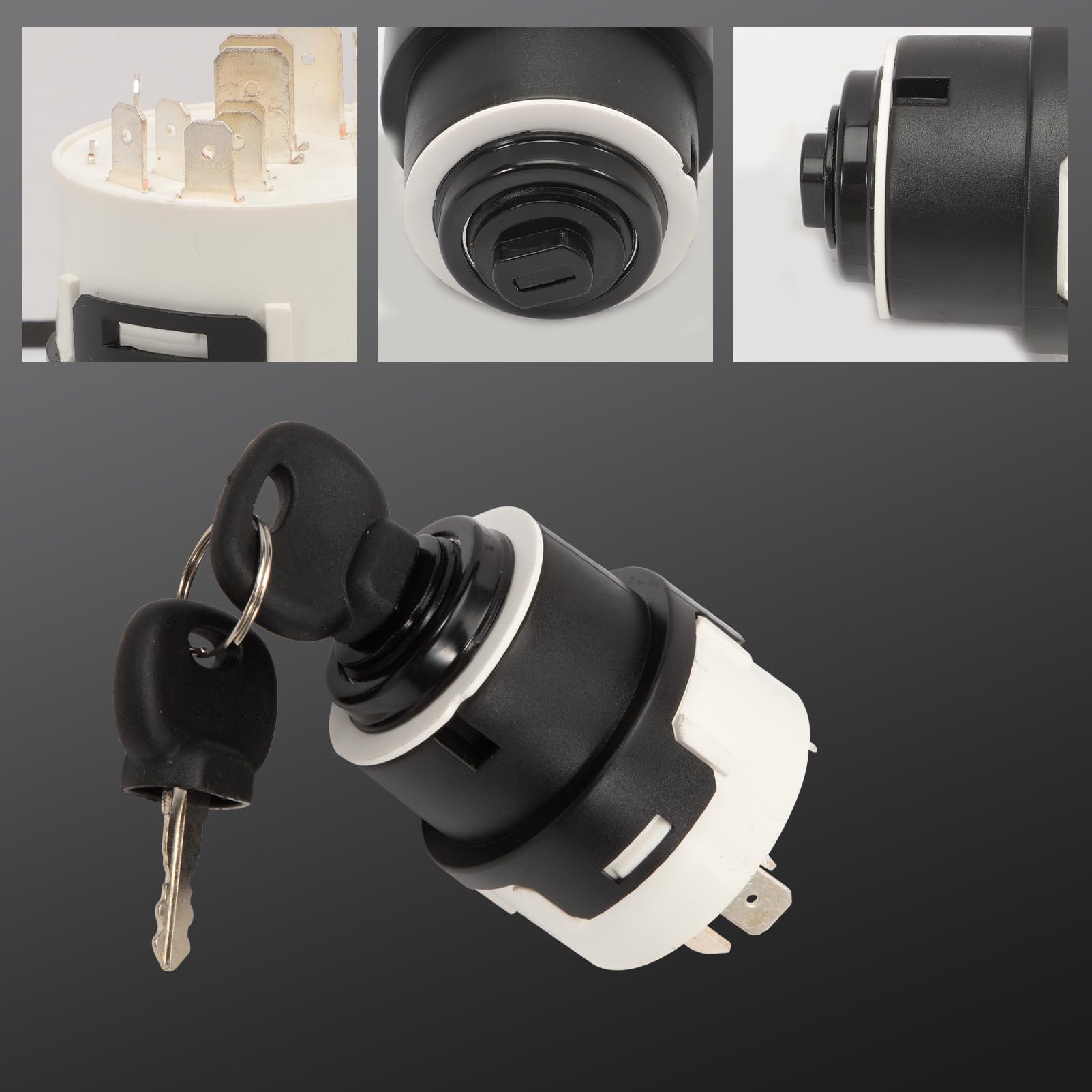 Universal Zündschloss 12/24 Volt für Deutz DX 07,Same Case,Zettelmeyer,Schaeff wie Landmaschinen & Baumaschinen Mit 2 Schlüsseln vom Typ 603/14603 Zündschalter