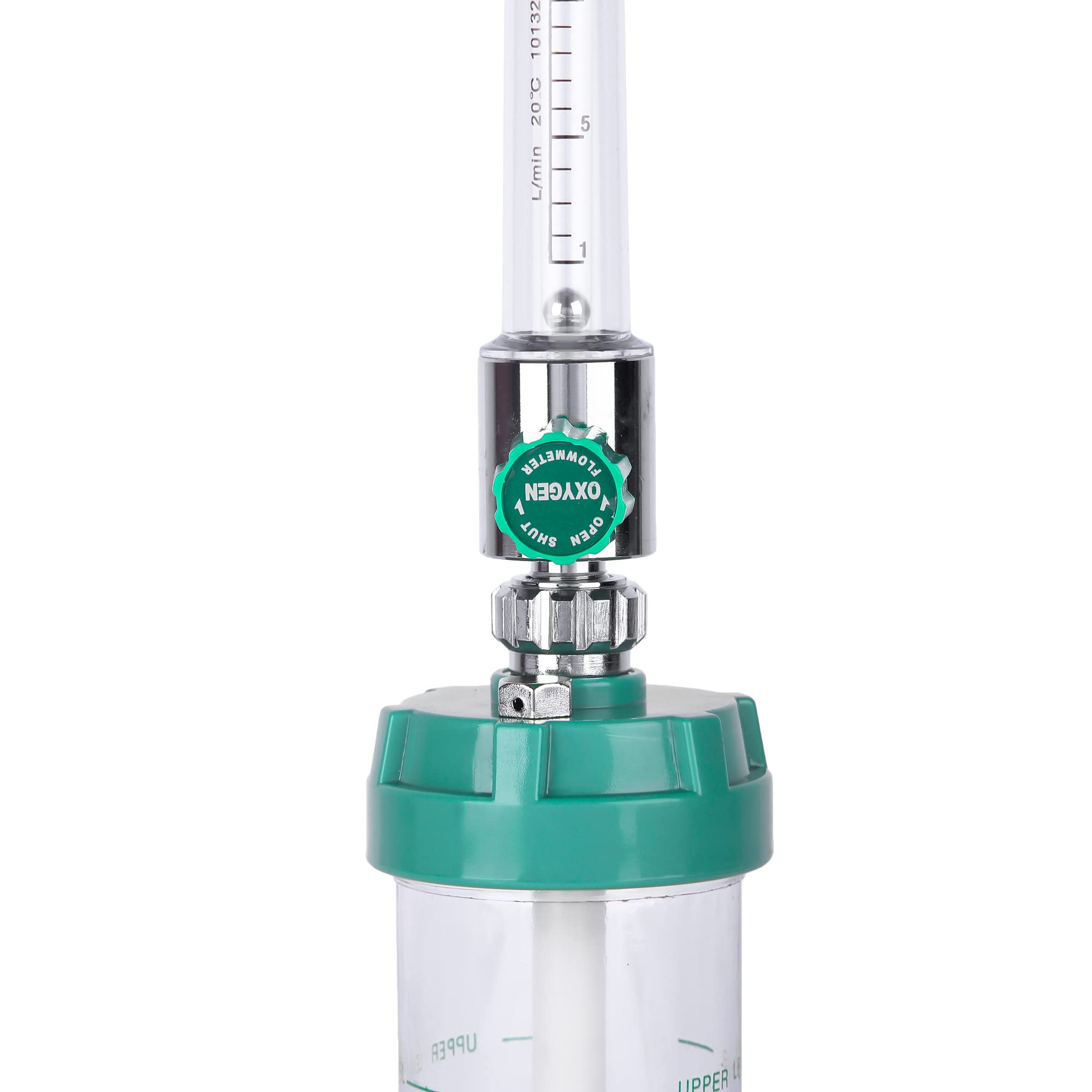 PRESTIGE Oxygen Flow Meter Adjustment Oxygen Valve With Regulator Oxygen Flow Meter With Rotameter & Humidifier Bottle Flow Meter With Regulator Respiratory Exerciser 2