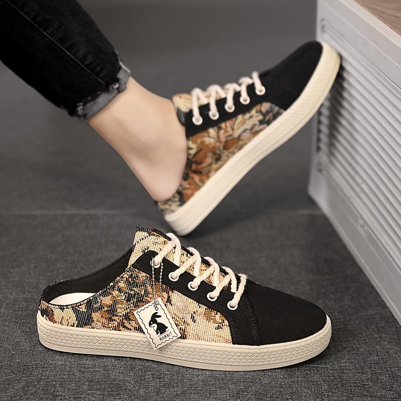 Fashionable Mens Slip on Shoes for Spring Summer, Casual Indoor & Outdoor Walking Mules Sneakers, Non-Slip Comfortable Loafers for Work/Hiker2