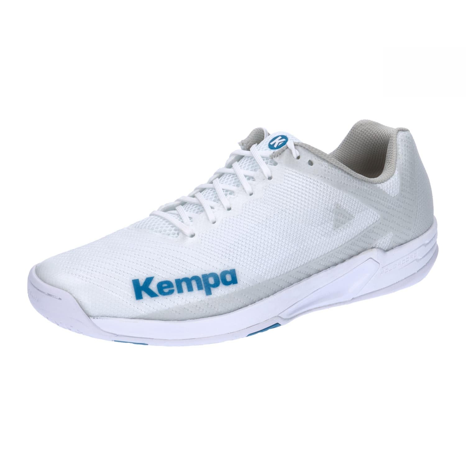 Kempa Wing Lite 2.0 Handball Shoes, White Deep Blue, 12.5 UK