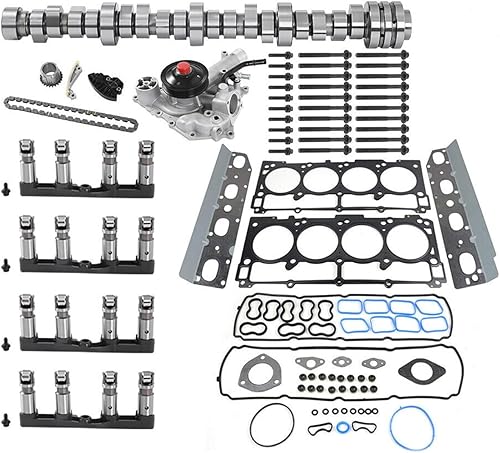 MDS - Kit de elevadores y árbol de levas con bomba de agua, se adapta a Dodge Ram 1500 Durango Charger Challenger Chrysler 300 Grand Cherokee Laredo