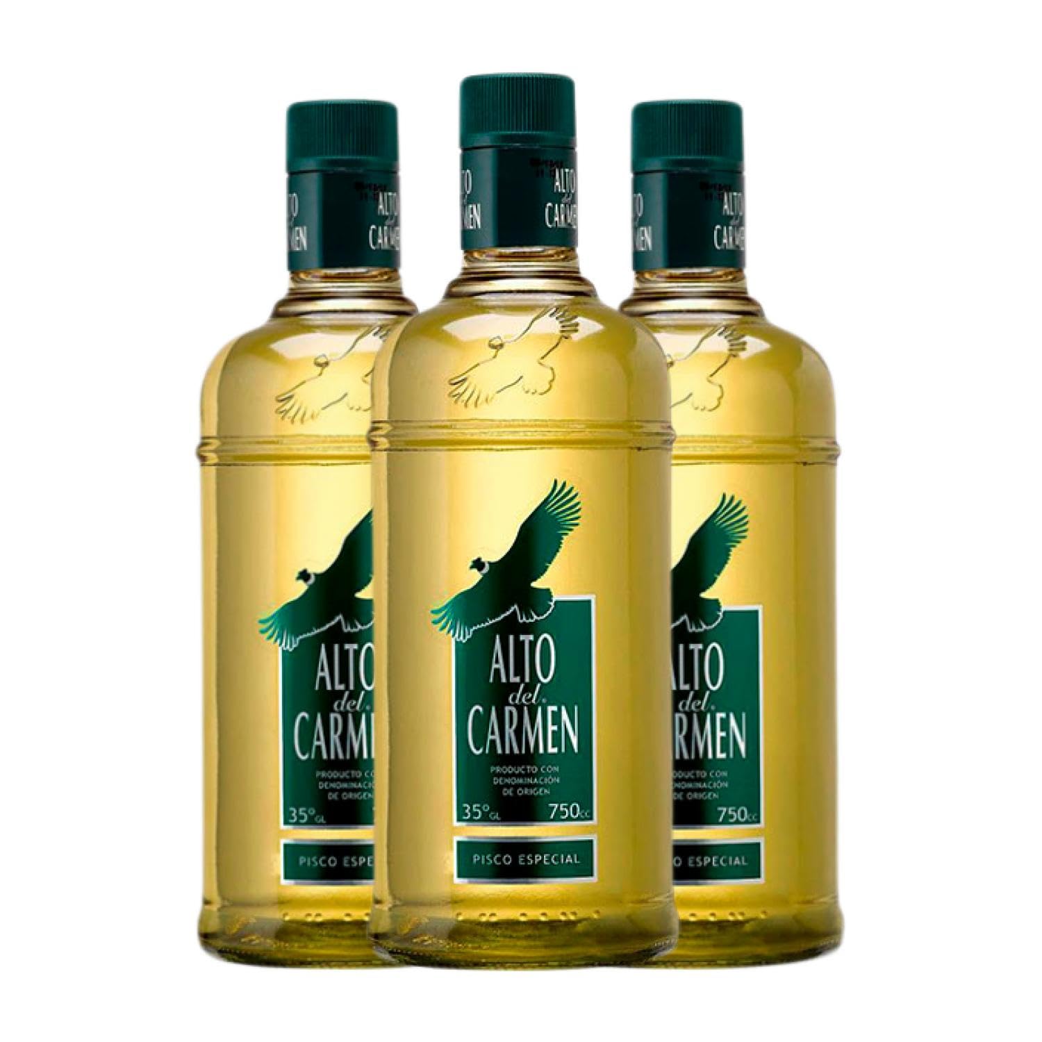 Pisco Alto del Carmen Alto Especial 35º 70 cl (Caja de 3 Botellas de 70 cl)