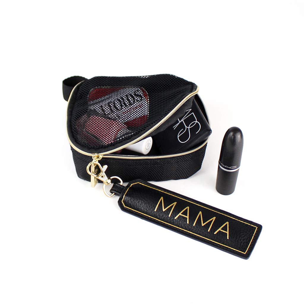Itzy Ritzy Tidy Tag Packing Label; Clips to a Packing Cube, Organization Pouch or Snack Bag to Identify Contents; Sold Individually; "Mama" Label