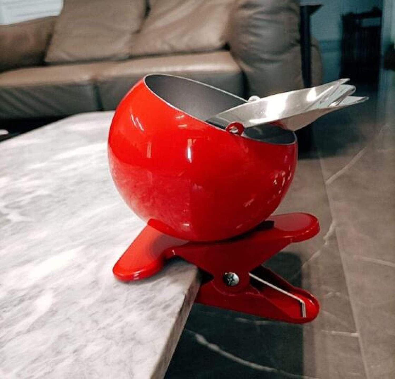 2 PIÈCE Cendrier for extérieur, cendrier for Le Jardin, Balcon de venteux, terrasse, for Pinces, Tasse de tempête avec Fonction Pince, extérieur, Bol de Serrage, cendrier avec Couvercle