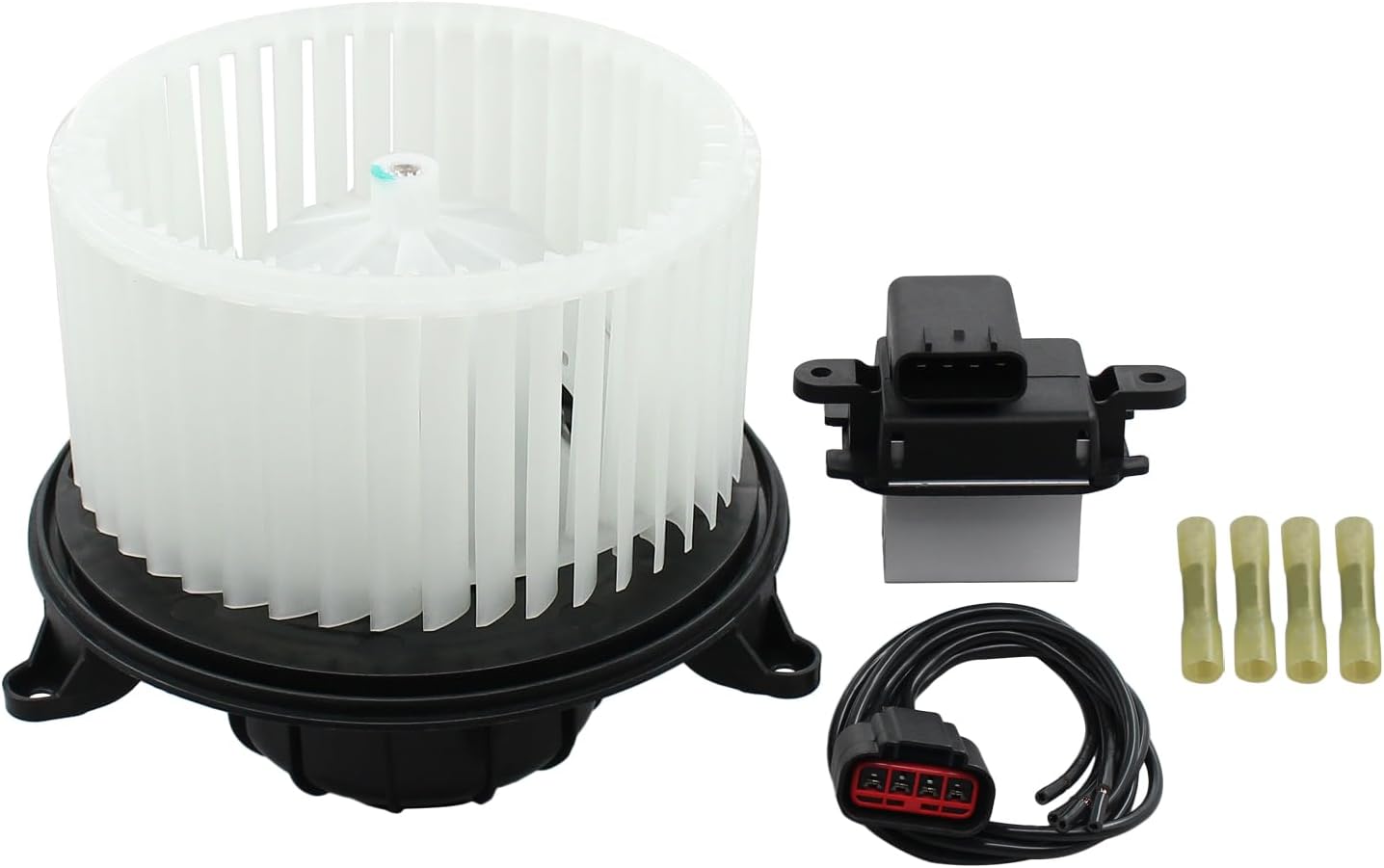 Blower Motor and Resistor with Connector Wire Harness for Ford Expedition 2009-2017, F150 2009-2014, Lincoln Navigator 2009-2017