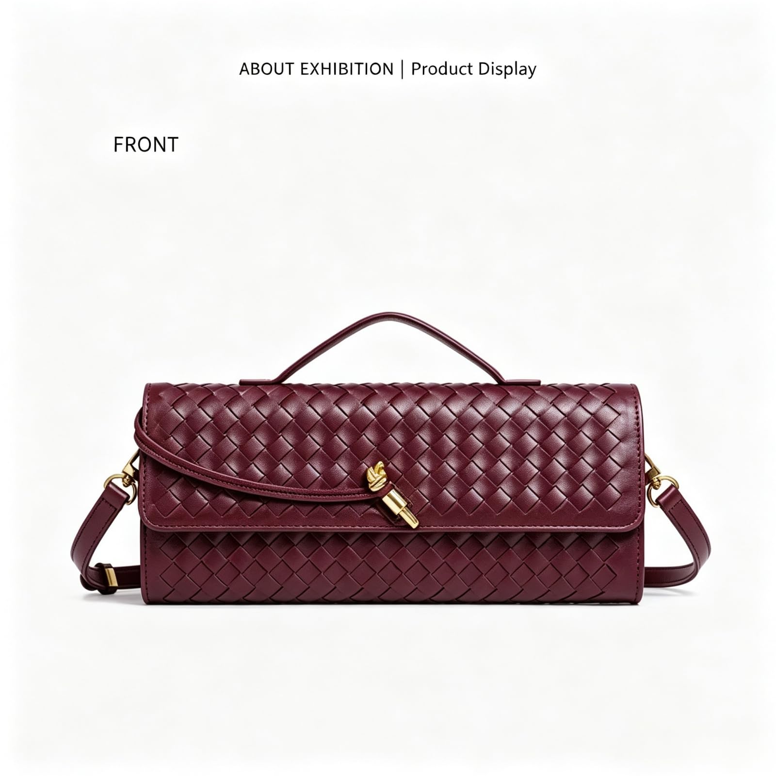 GFZMF - Borsa a tracolla da donna in pelle sintetica con fisarmonica orizzontale