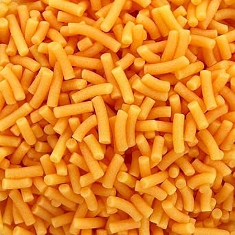 Matt strands cupcake sprinkles 50g. Vegan, natural and bake stable Birthday cake decorations for home baking. Edible toppers for funfetti cakes, doughnuts, cookies and ice cream. Orange