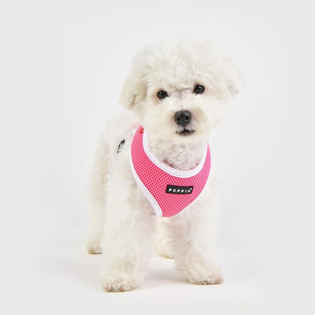 Foto 4 de 6 de Puppia Soft Harness Ii Rosa M Arnés para perros - 60 g