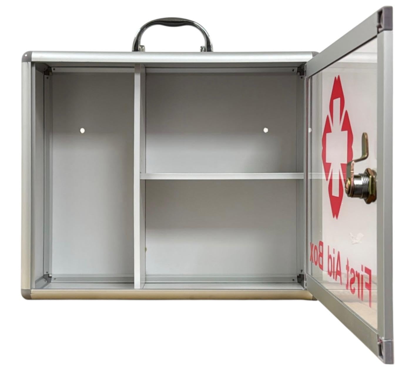 PaulStore Armoire médicale murale verrouillable avec 2 clés (armoire avec poignée)
