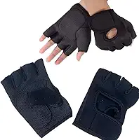 Luva Academia Musculação Masculina Feminina Unisex Par de Luva de Academia Ciclismo Fitness Ginástica Proteção Antiderrapante Anticalos Ajustável Acolchoada Velcro Neoprene Respirável (1 Par)