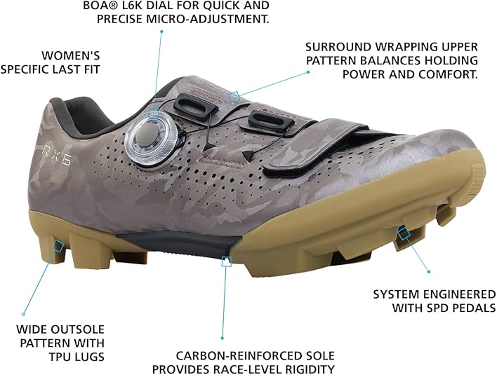 SHIMANO Chaussures de cyclisme Gravel RX600W 43