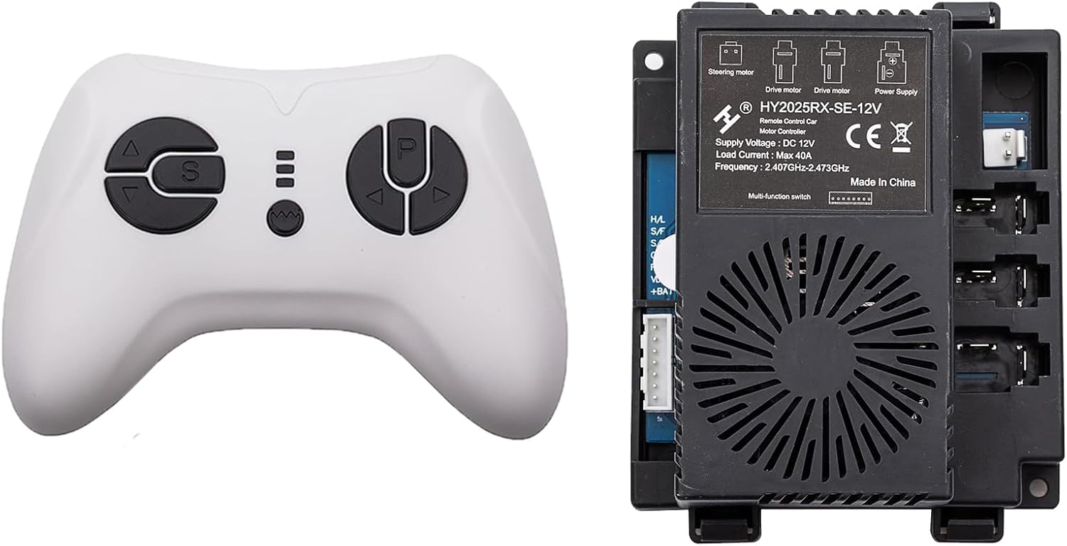 HY2025RX-SE 12V JR1839 WH Combination of Remote Control and Receiver, Ride on Toys for Toddlers,Kids Ride on Cars with Remote Control Accessories