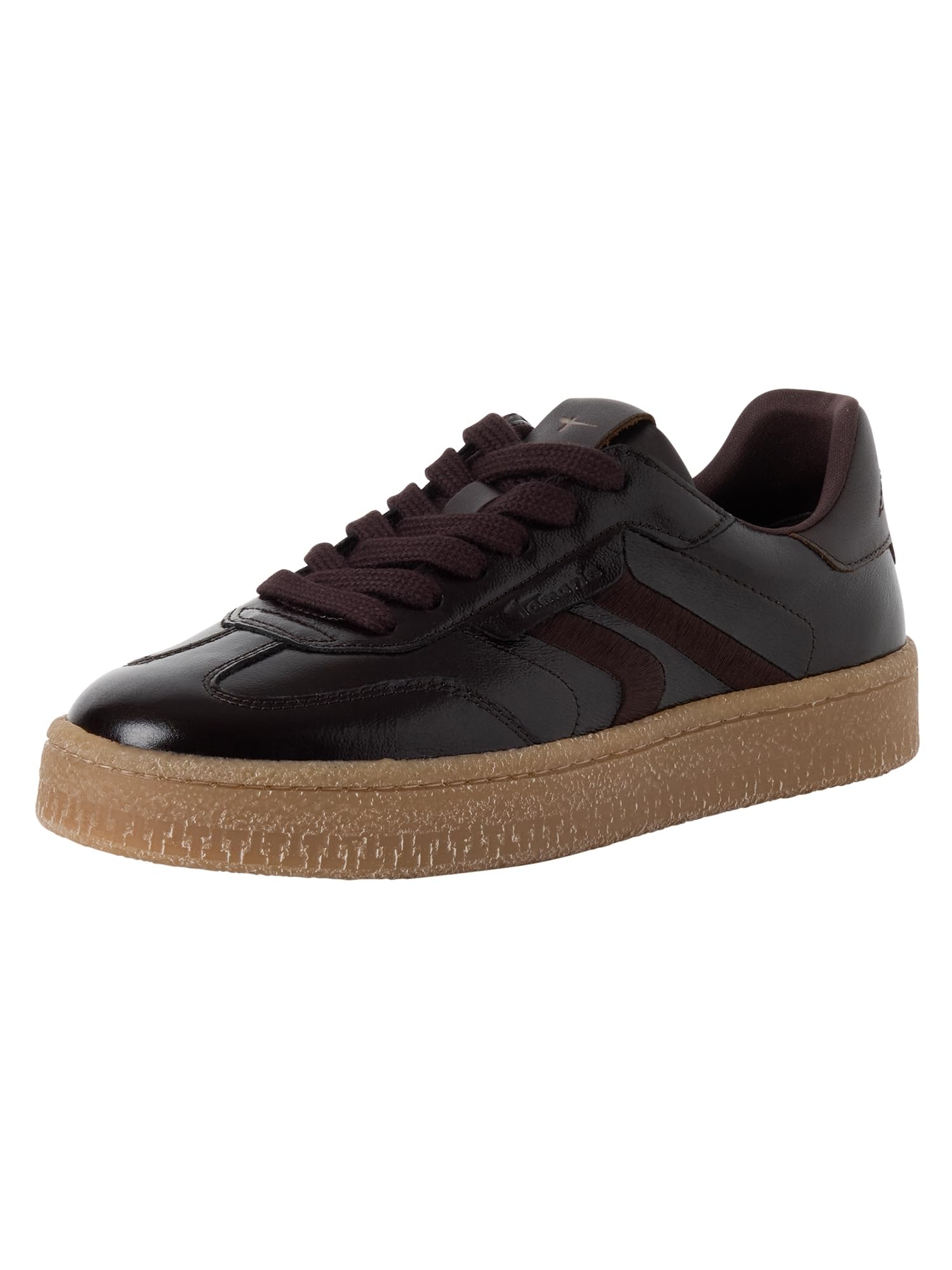 Tamaris Women's Low Flat Trainers, Brown (Mocha Patent), 37