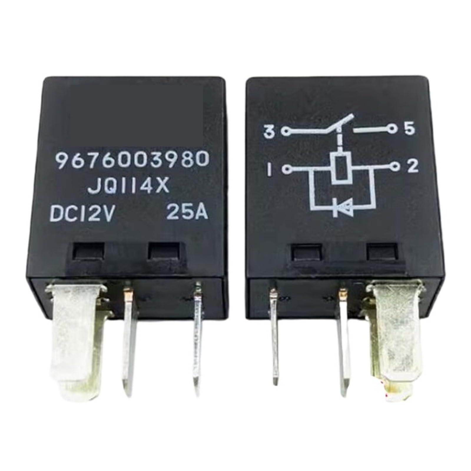 Relais 9676003980 12VDC 4 broches DCV12 pour circuit automobile