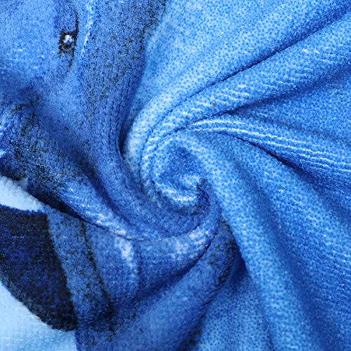 CLISPEED BESPORTBLE Casal Golfinho Dos Desenhos Animados Impresso Toalha de Secagem Rápida Absorvent