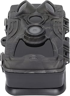 Câmera de campo de visão noturna, 0.3s de velocidade de obturador e detecção de movimento IP65 Câmera de caça de trilha à prova d'água para gravação de animais selvagens para caça