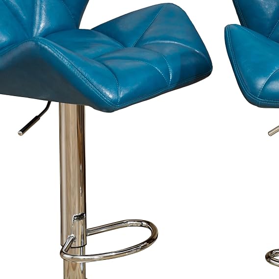Chair Height Swivel Chair Barstools Swivel bar stools with Backs Simple Assembly Leather bar stools for Home Kitchen Dining Room Bar Coffee Shop
