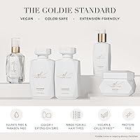 Vista 5 de Goldie Locks Champú ultra hidratante – Fórmula hidratante sin sulfato – Mantiene la textura y el brillo – Seguro para extensiones y cabello teñido