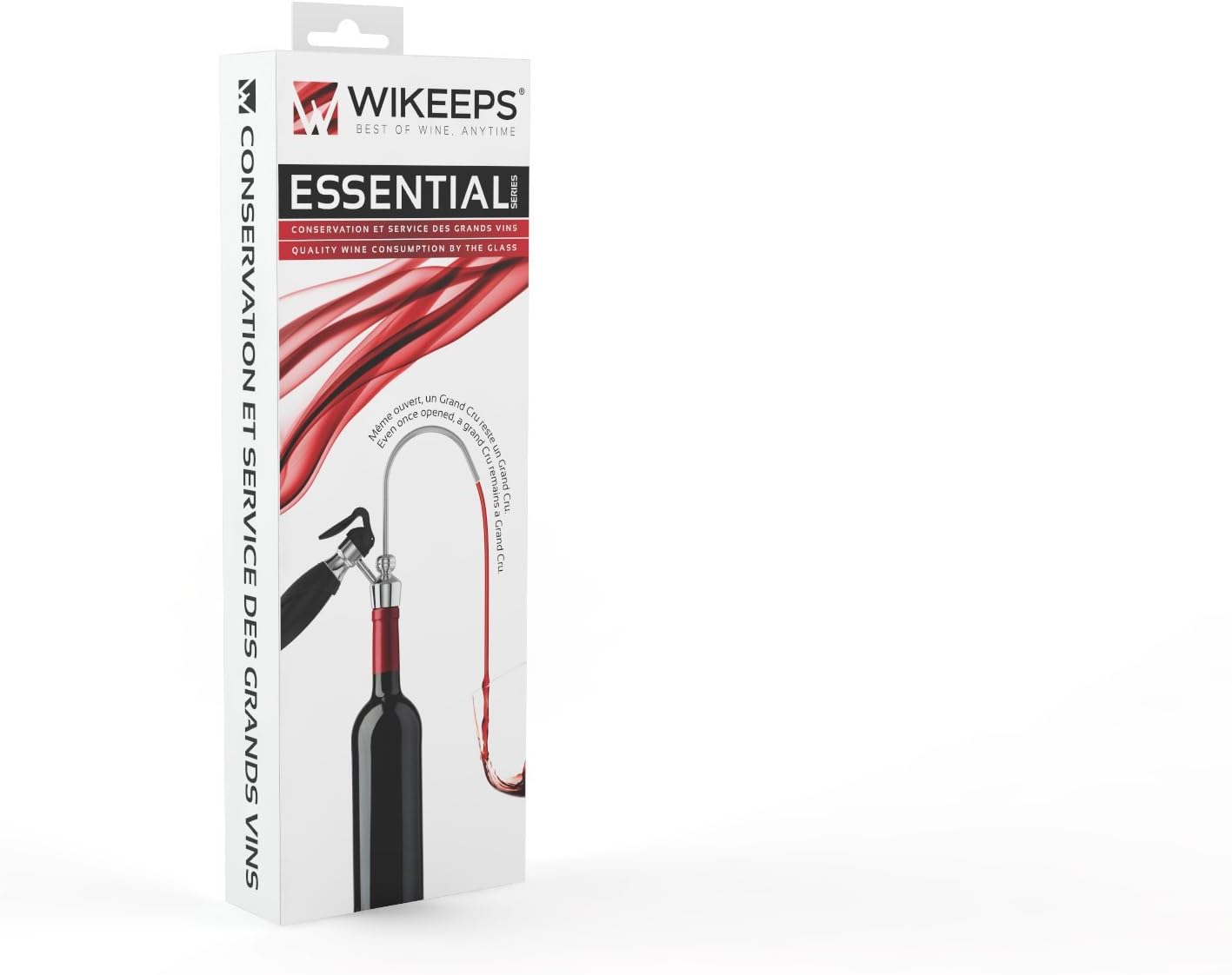 Wikeeps Essential Wine Conservation System and 1 Box of 5 Xtra Balance Cartridges