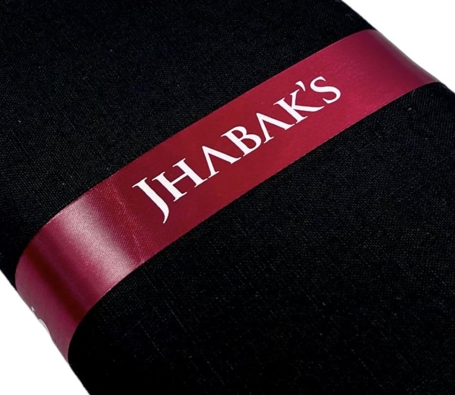 Image of JHABAK'S Unstitched Cotton Blend Solid Shirt & Trouser Fabric - 2.25 m Shirt Cloth - 1.20 m Pant Piece