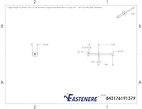 Vista 2 de Fastenere Remaches de brida grande – 1/8" x 1/2" (50 piezas) resistentes, de extremo abierto, resistente a la corrosión de aluminio, alta