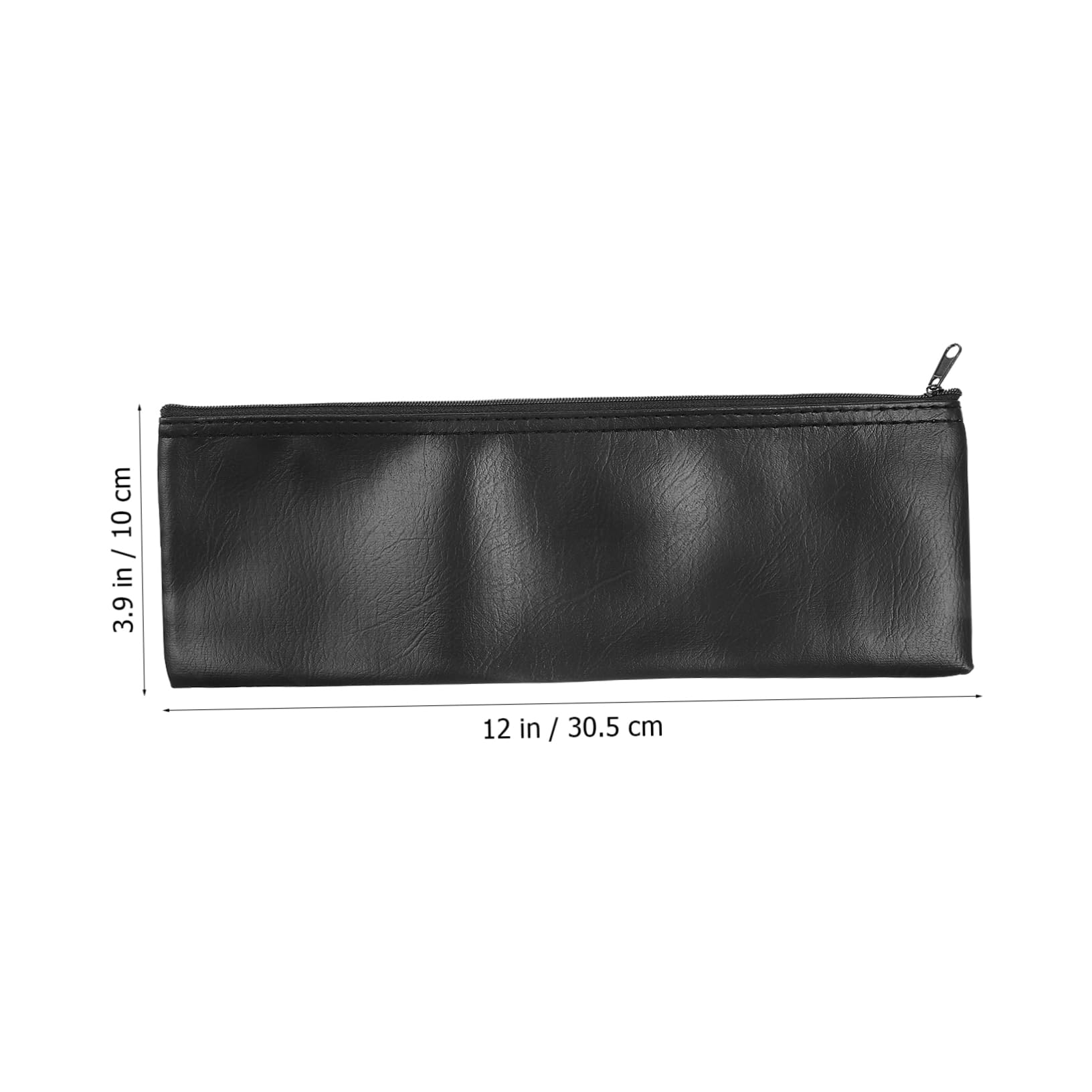 UPKOCH 4Pcs Microphone Carrying Bag Zippered Storage Case for Mic Speakers Devices Lightweight Durable PU Leather Pouch for Travel Everyday Use