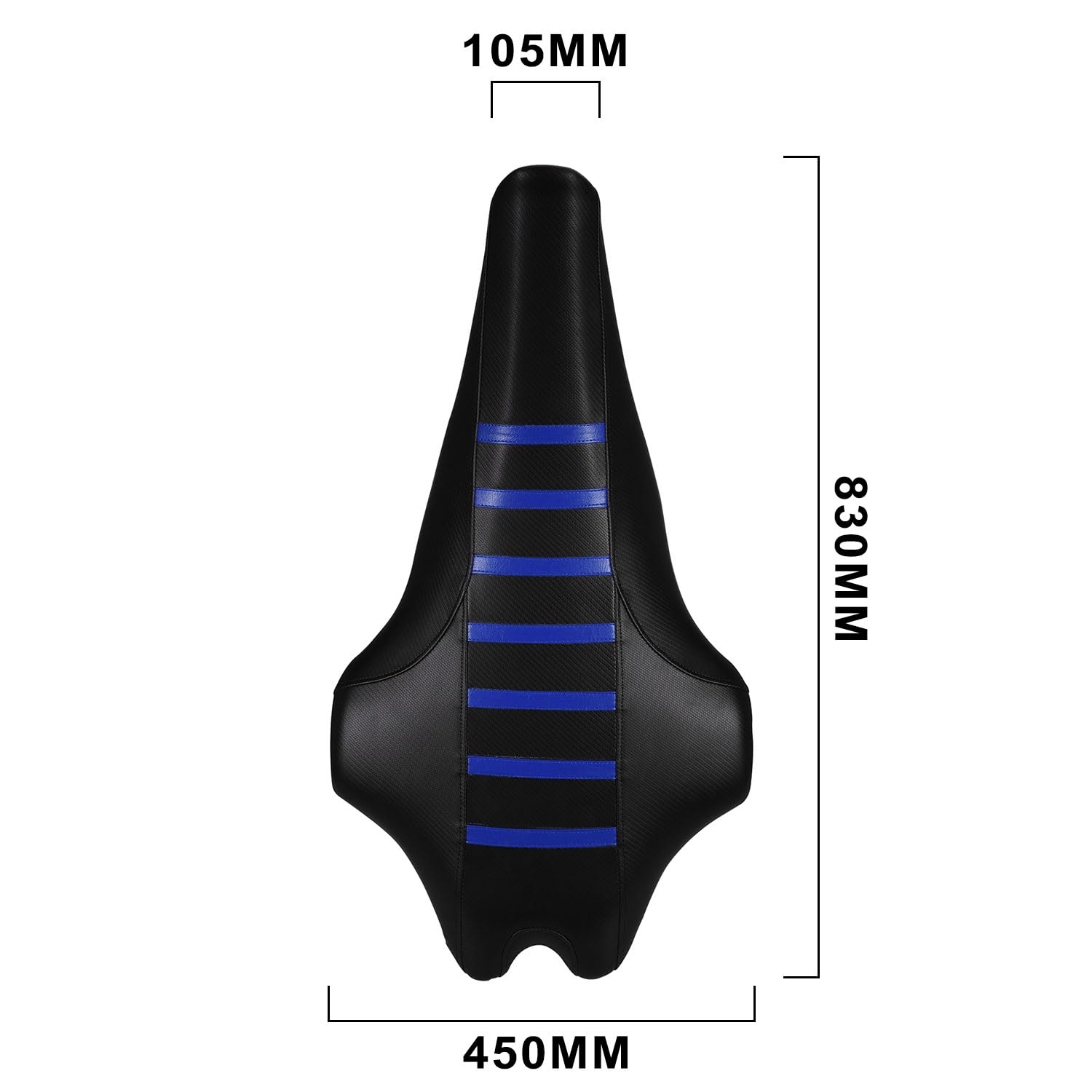 2009 - 2020 Yamaha YFZ 450R Seat Cover All Black / White Ribs GRIPPER QUAD #201 - Foto 12