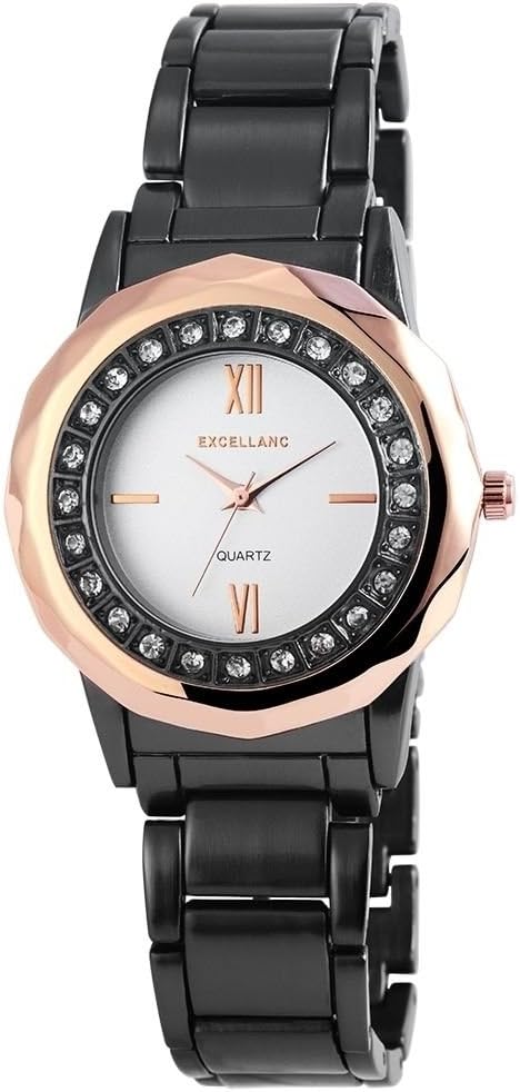 Excellanc Women Analog Watch brown Charcoal Replica