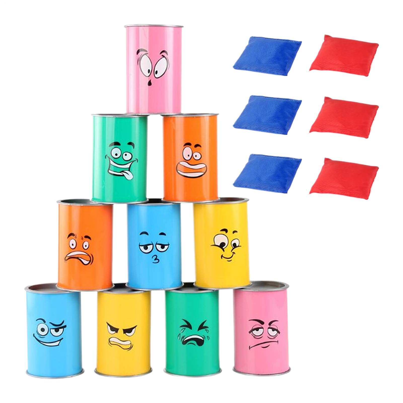 CAN Bean Bag Bag Games - 10,2x7cm, zabawna gra imprezowa dla dzieci ze światłami LED do zabawy na świeżym powietrzu w pomieszczeniach, wakacyjna rozrywka między interaktywnym wyzwaniem