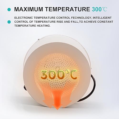 Miniatura 3 de JOANLAB Manto de calefacción eléctrico de 67.6 fl oz con agitador magnético Agitador de manto de calefacción de laboratorio digital para frasco de