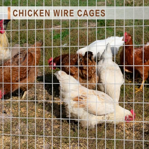 Tongmo 4 ft x 100 ft Galvanized Welded Wire Fence, 16GA Garden Chicken Wire Fence Roll, Mesh Size 2" x 4"Hardware Cloth, Ideal for Yard Protection and Poultry Netting - Image 6