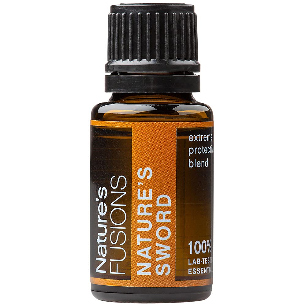 Nature's Fusions Ultra Immunity Blend, 100% Pure and Natural Essential Oil Blend for Aromatherapy and Topical Use, .5 Fl Oz (Pack of 1) (15 mL) - Nature's Sword