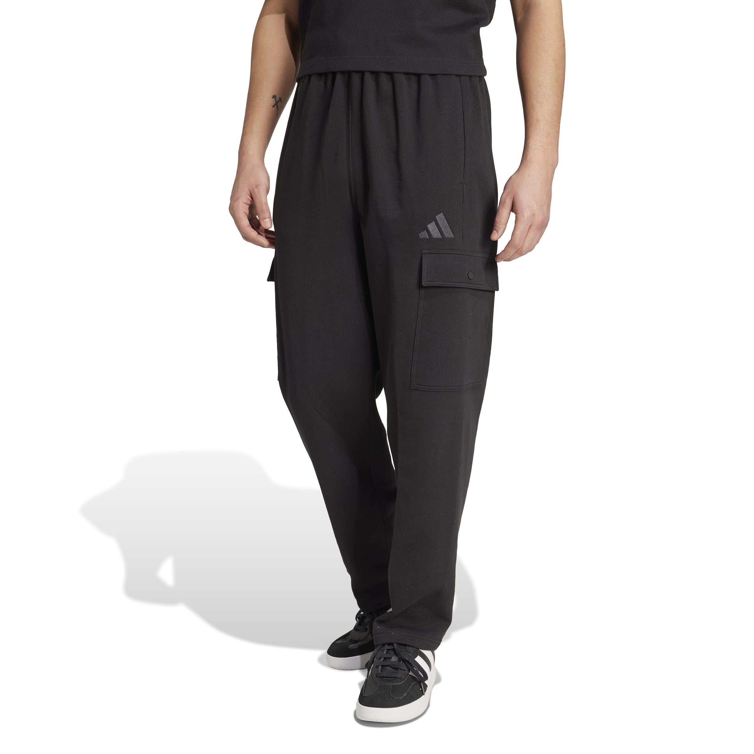 adidas Herren Golfhose All Szn French Terry Loose Cargo Open Hem Pants