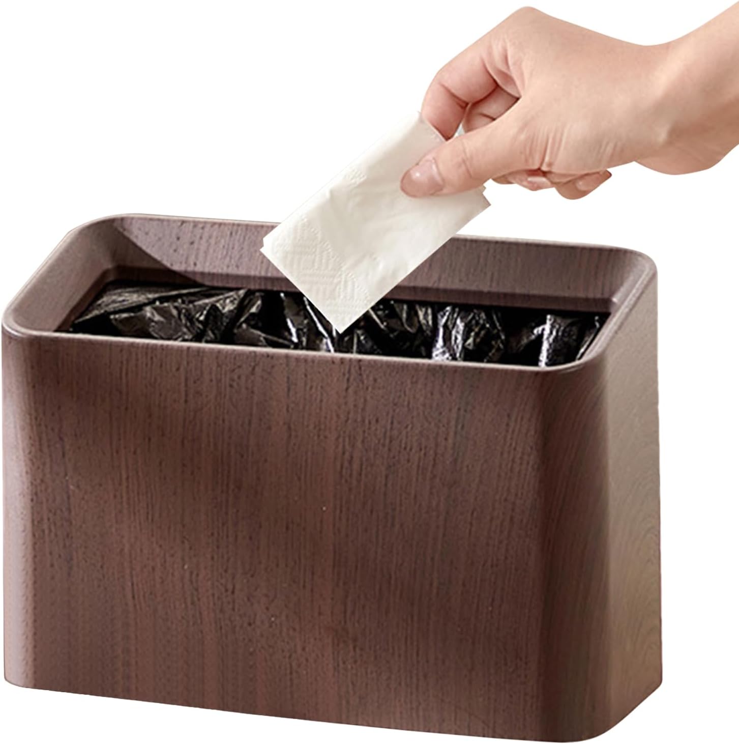 Desk Trash Bin | Small Garbage Bin,Compact Table Garbage Storage Dustbin for Car Bedroom Bathroom Kitchen Living Room Bathroom