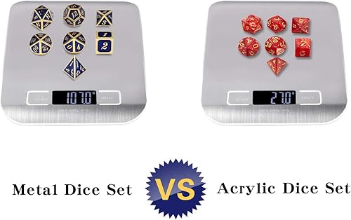 Miniatura 137 de DNDND - Juego de dados de metal para D&D, 7 dados DND verdes con caja de metal para juegos de rol como Dungeons and Dragons y juegos de mesa verde