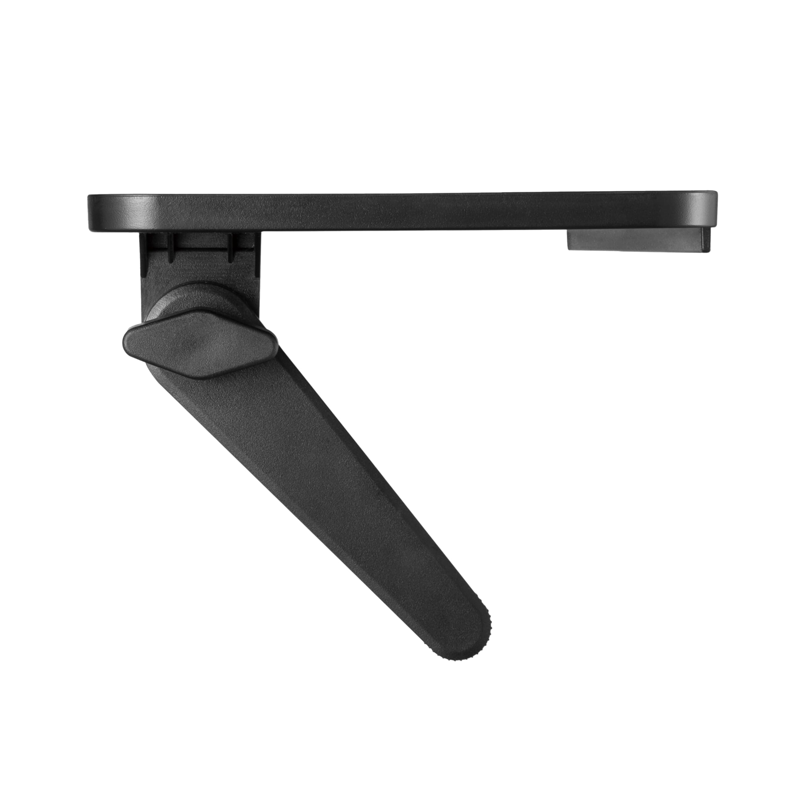 METRONIC 451074 - Scaffale per TV con supporto per schermo, monitor, decoder tablet, vassoio superiore per supporti multimediali, altoparlanti - semplice installazione - nero