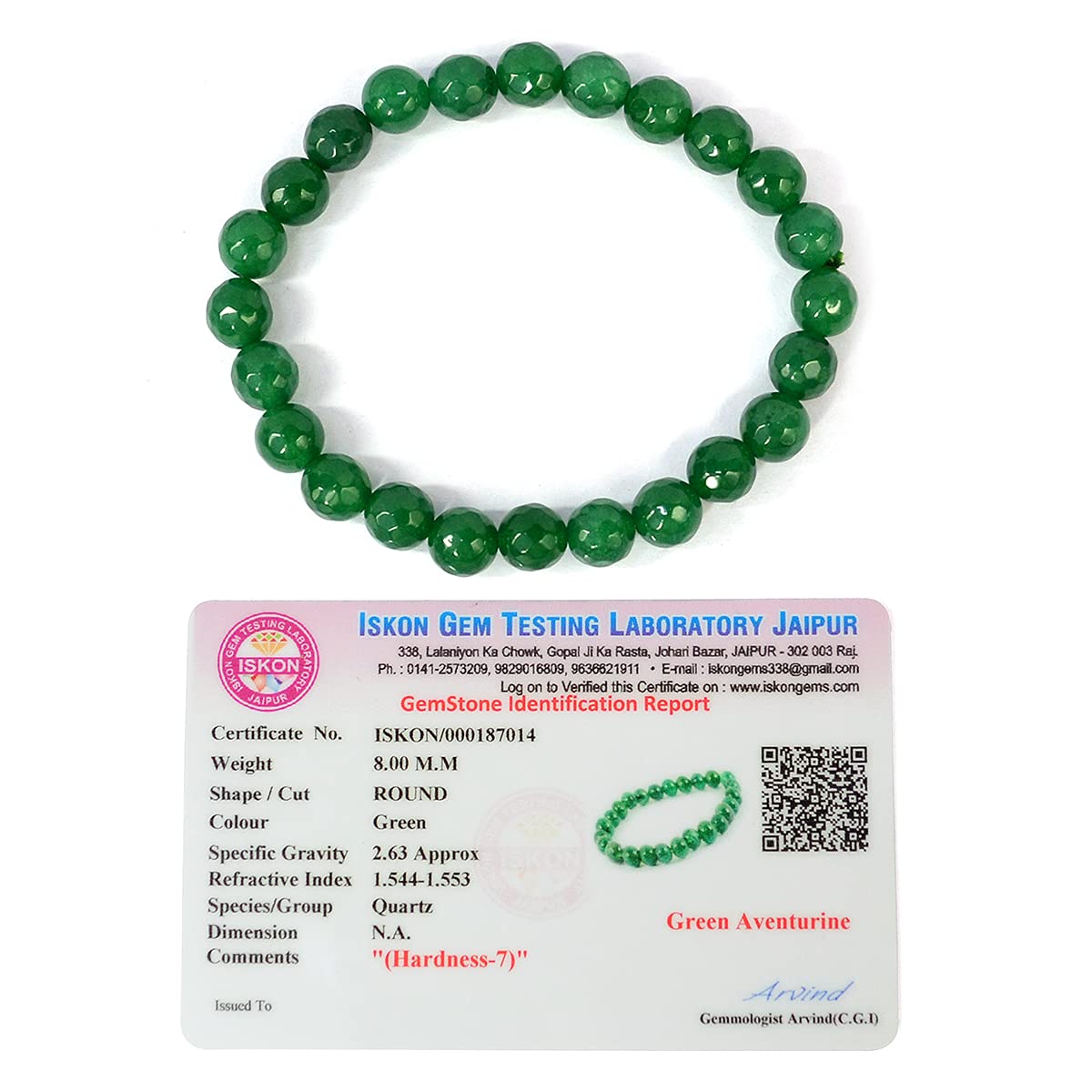 Crystu Aventurine Stylish Bracelet for Unisex Child (Green) (B09BVJT5DQ) Amazon Price History, Amazon Price Tracker