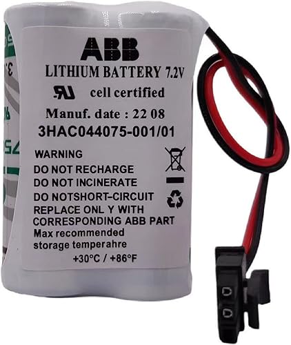 Miniatura 2 de 3HAC044075-00101 7.2V SMB Batería para ABB Robot CPU ABBTA521 ABB3HAC16831-1